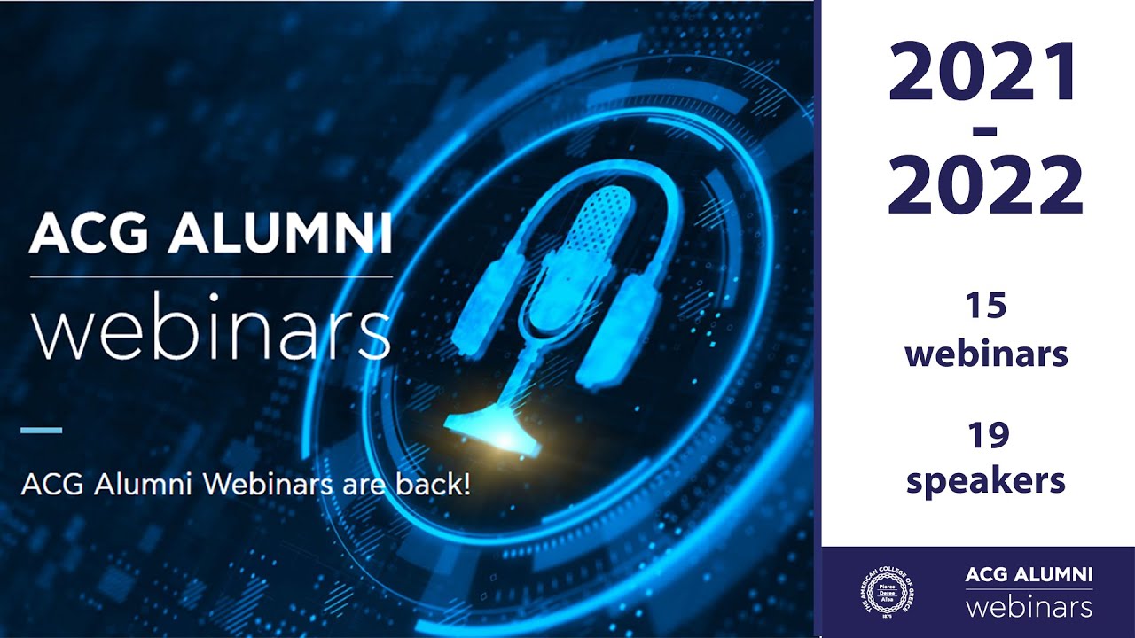 ACG Alumni Webinars